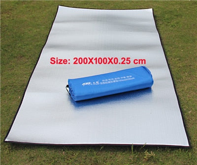 Ultralight Waterproof Camping Mat Picnic Blanket Beach Mattress Sleeping Pad Aluminum Foil EVA Foam Mat Outdoor Tent Footprint