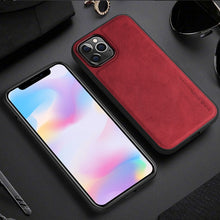 Load image into Gallery viewer, For iPhone 12 Pro Case 6.1“ X-Level Retro Leather Soft Silicone Edge Back Cover for iPhone 12 Pro Max funda High Quality 케이스
